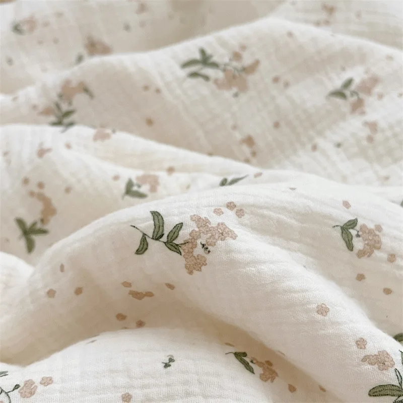 Cotton Mulsin Quilt Blanket Cotton Reversible Crib Quilted Blanket 120x150cm
