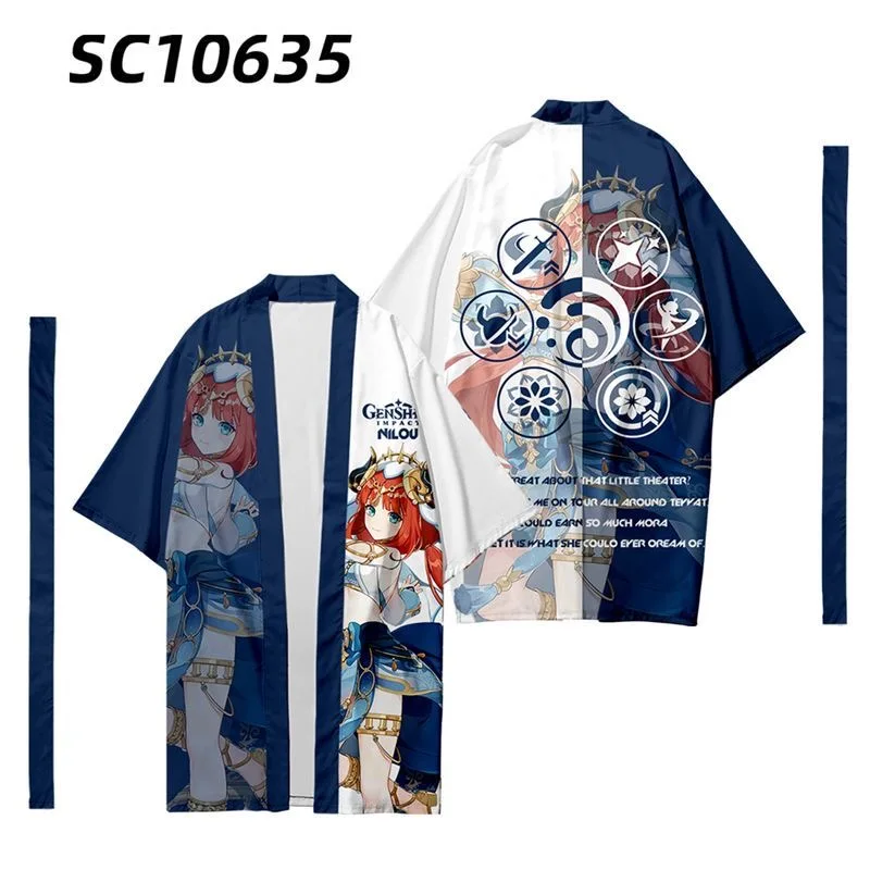 Genshin Impact Nilou 3D Printing T-shirt Summer Fashion Round Neck Short  Sleeve Kimono Popular Game Streetwear - AliExpress