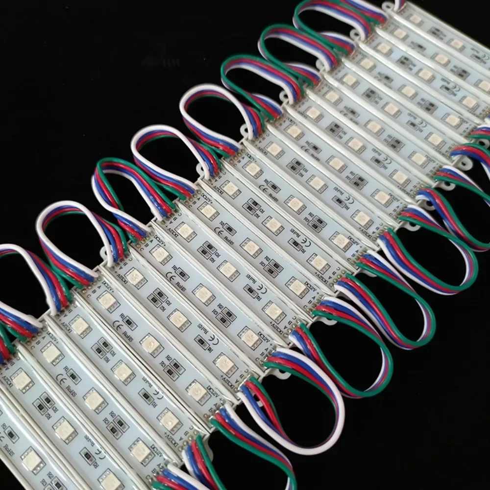 20-Pack 5 LED Module Light SMD 5050 DC 12V IP65 Waterproof Shop Advertising Decor Lamp Signboard Letter Light-box LED Backlight
