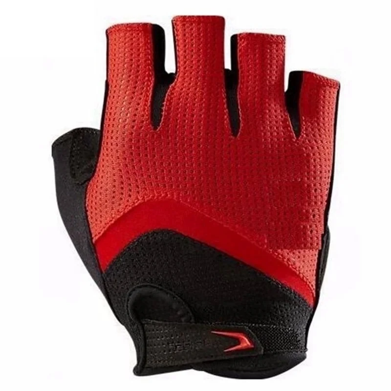 Classic Red Black short finger road bike riding protective gloves breathable GEL pad RBX MTB gloves RED WHITE Cycling Gloves 2
