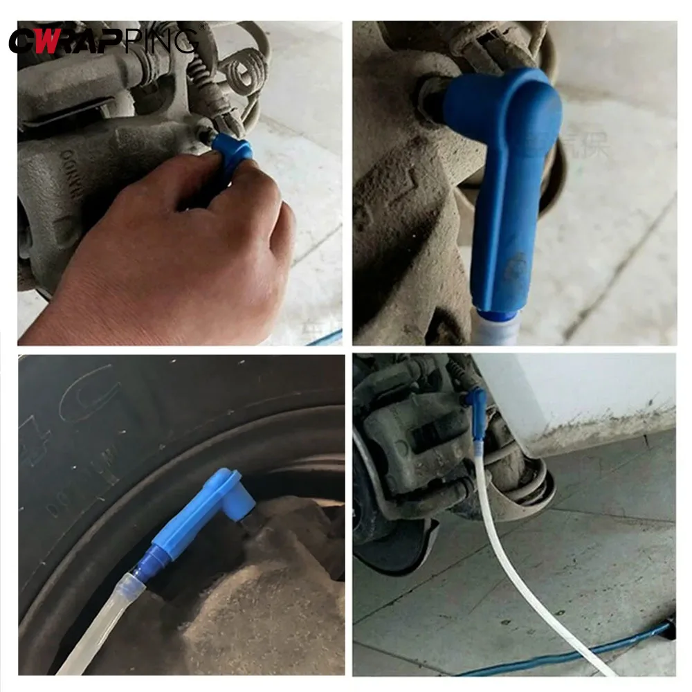 Car Brake Oil Exchange Pumping Connector with 50cm Hose Tools Auto Oil Exchange Pipe Tool Car Brake Fluid Filling Equipment