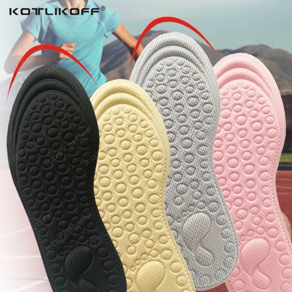 2 PCS Kids' Memory Foam Insoles Breathable deodorize Children's Sports Insoles Sweat Absorbent Soft for Running Sneaker Insoles