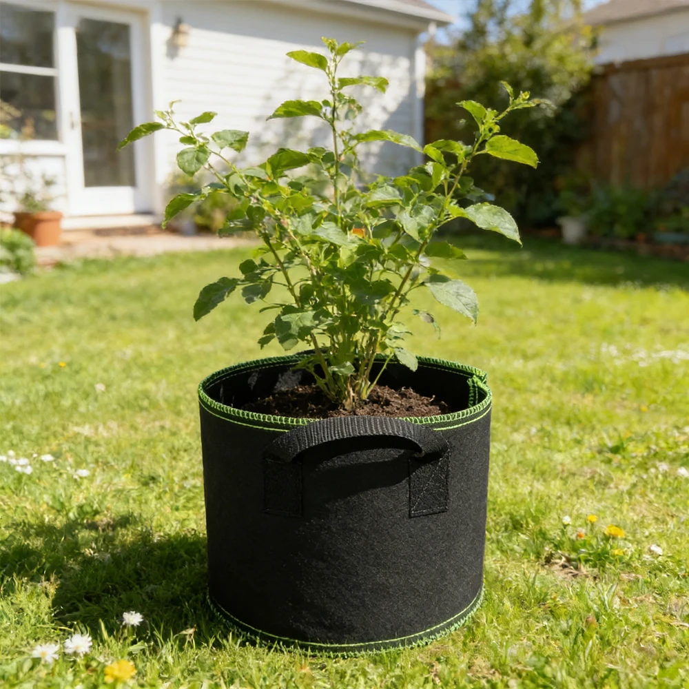 3/5/10/20 Gallonen Pflanzsack mit Griffen für Gartenpflanzen, Gemüse, Blumen, Setzlinge, Kartoffeln, Vliesstoff-Blumentopf, Pflanzwerkzeug