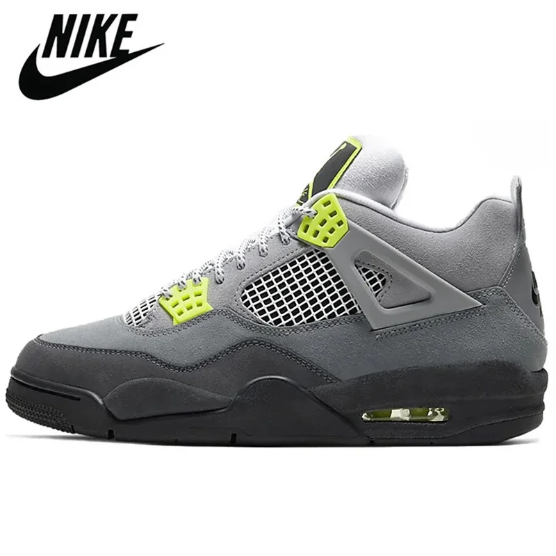 Authentic NIKE Air Jordan Retro 4 Newn Cactus dived men soccer