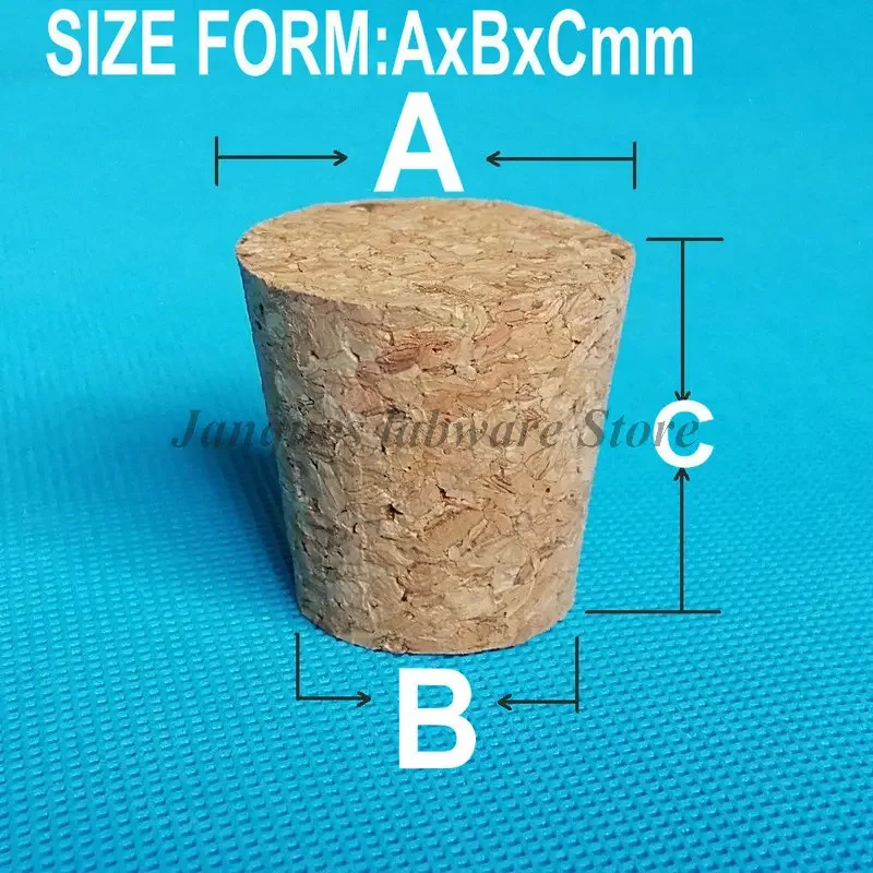 Lab big size Top diameter 51mm to 105mm Wood Cork cap Thermos bottle stopper Essential Oil Pudding Glass Bottle Lid lab bottle stopper 2pcs/lot