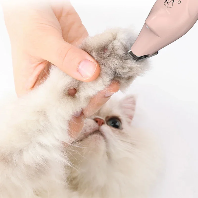Professional Electric Pet Foot Hair Trimmer with LED Lights Rechargeable Dog Hair Clipper Cat Hairdresser Pet Grooming Equipment