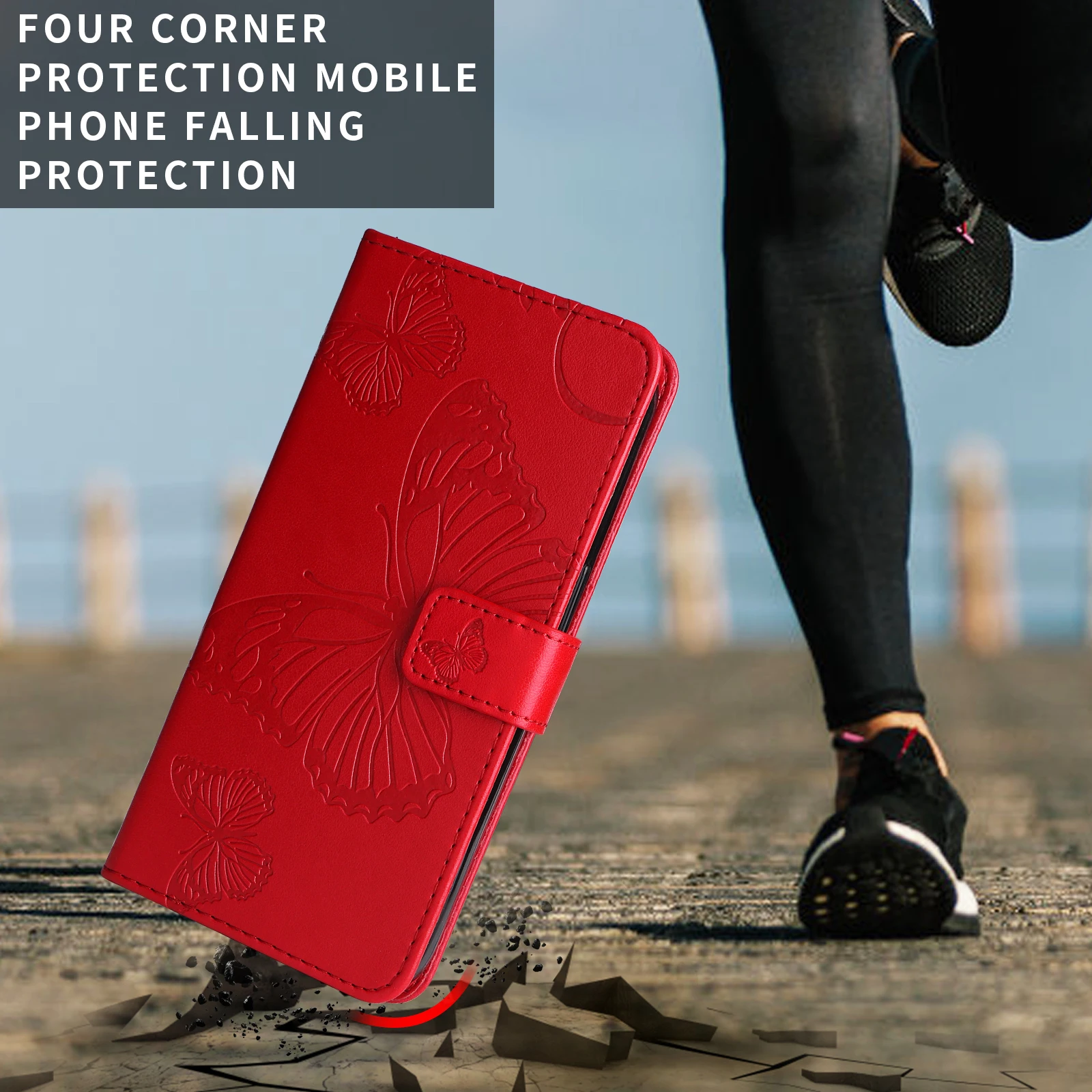 Leather Wallet Case for Smartphones - Stylish and Durable Protection