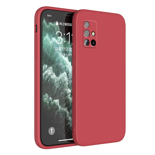 Custodia morbida in silicone liquido quadrato per Xiaomi Redmi Note 10 9 8 7 Pro 9S Redmi K40 K20 9A Mi 11 10 10T Pro Lite 9 SE Poco_voghion.com