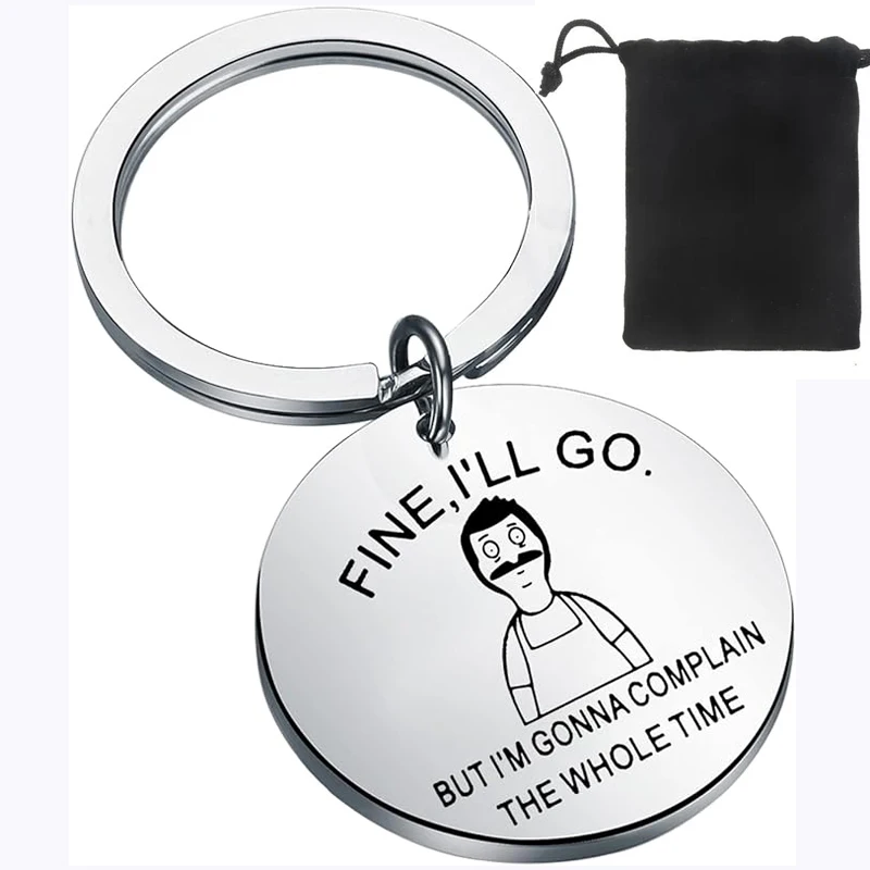 Bob Belcher Portachiavi Regali Bob Burgers Fan Gift Fine,I Go.