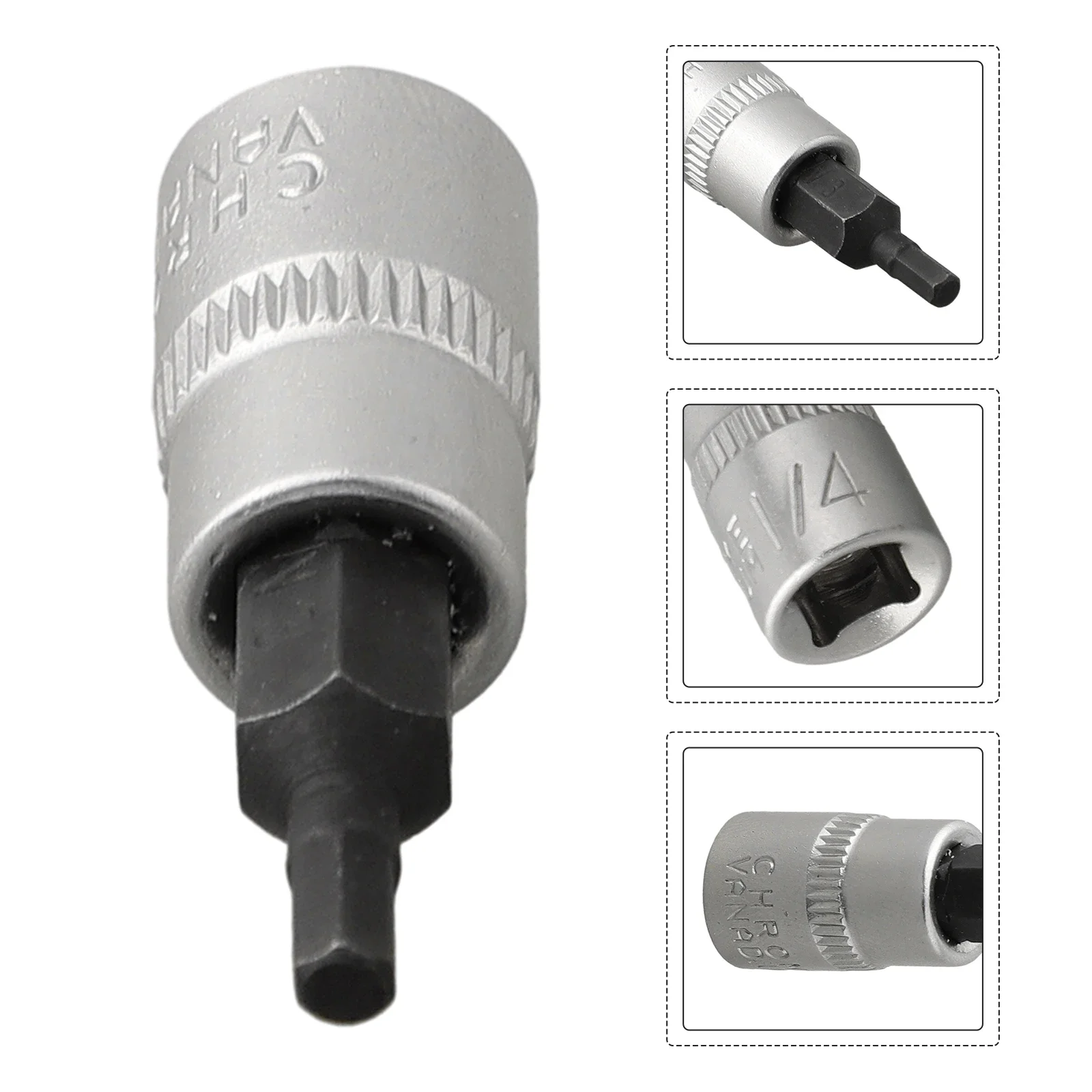 1pc 1/4" Hex Screwdriver Sockets Bits Hex Screw Driver Bits H3-H8 Screwdriver Spanner Ratchet Wrench Hand Tool H3 H4 H5 H6 H7 H8 4