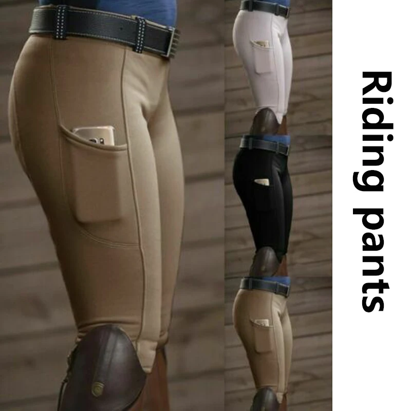 High Elastic Polyester Equestrian Pants 