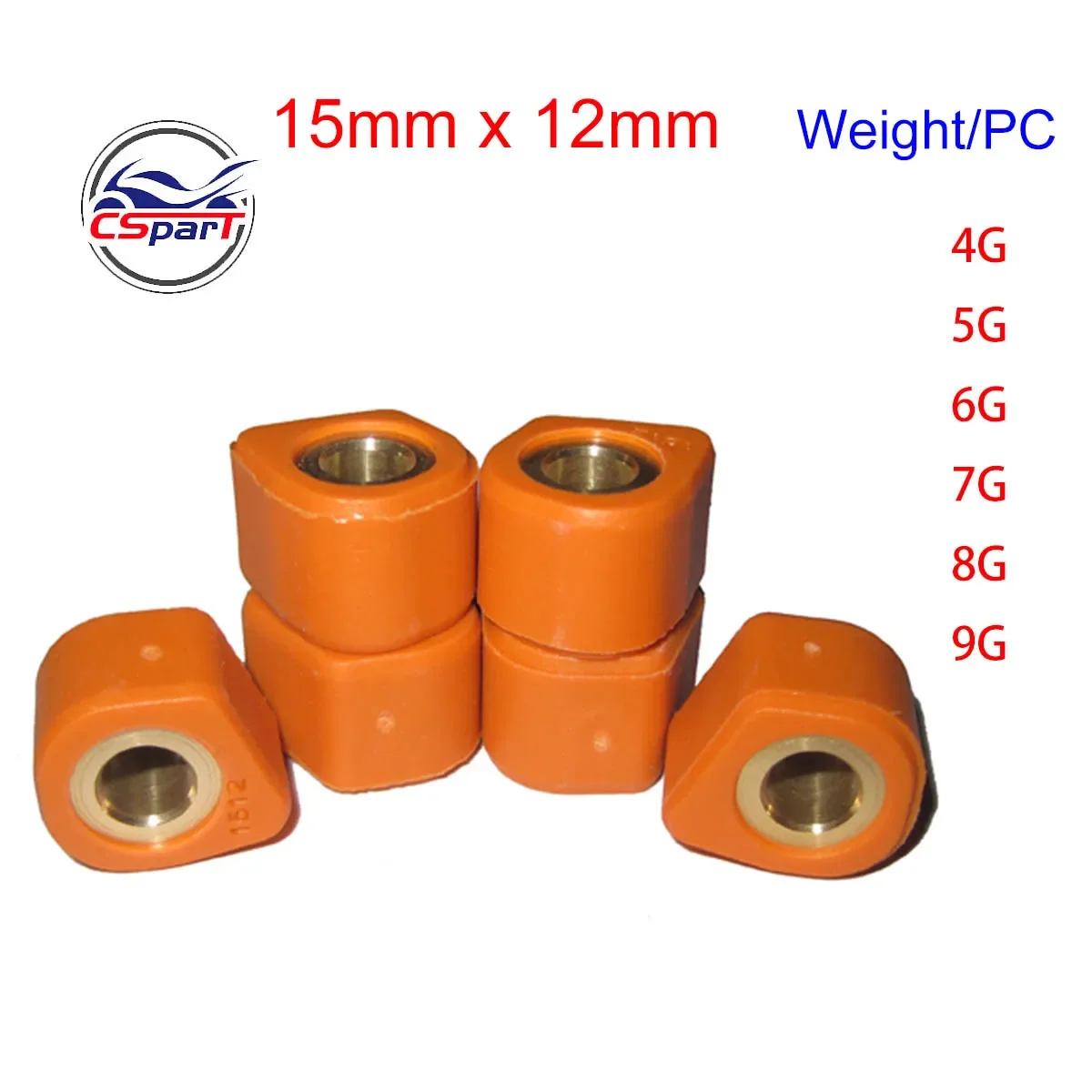 Polygon 15x12 4G 5G 6G 7G 8G 9G Variator Roller Slider Minarelli Jog 50 90 100 VINO50 RS100 Keeway Scooter ATV Go Kart