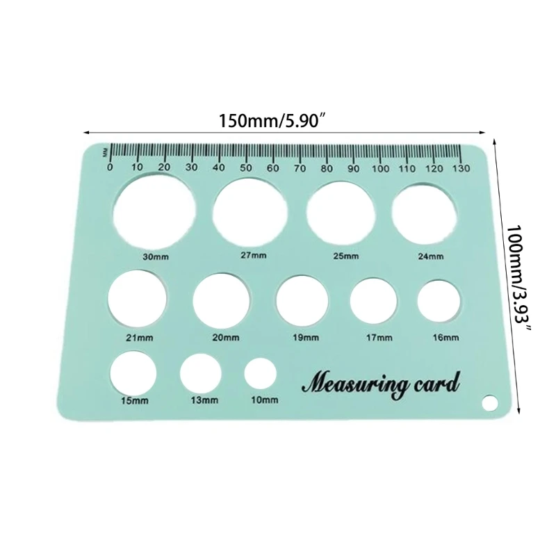 Breast Pump Nipple Silicone Ruler 12Size Nipple Diameter Breastpump Flange Circle Sizing Ruler Measuring Card Sizing Tool breast pump accessories