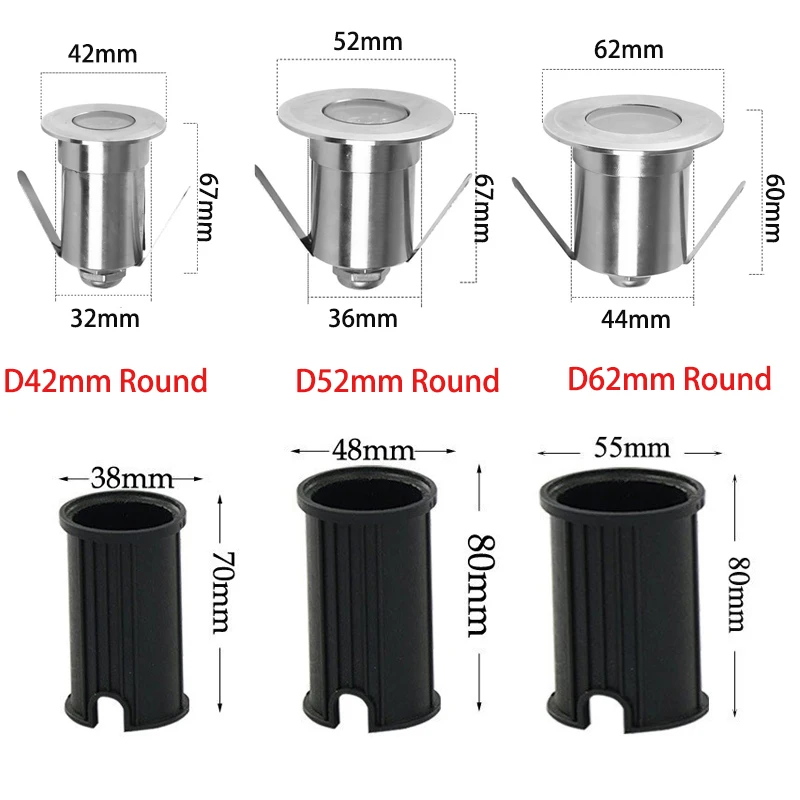 Description Picture 5 of item12V Led Ground Spot Outdoor Floor Terrace Garden Light 3W RGB RGBW Recessed Waterproof IP68 Stair Step Soffit Buried Lamp