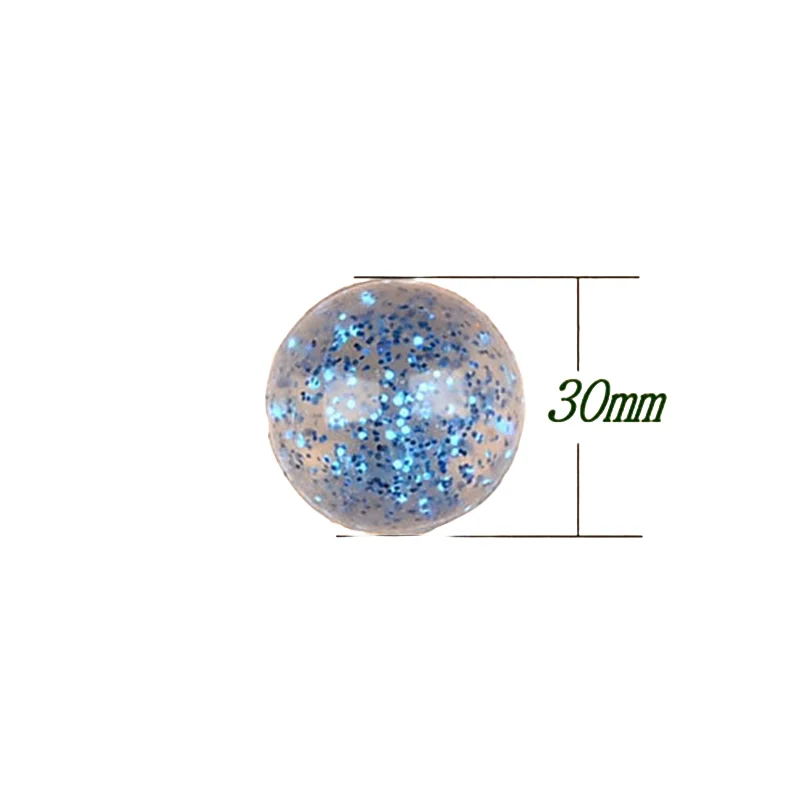 10pcs Children Bouncy Ball Toy Colored Bouncing Ball Rubber Outdoor Toys Sport Games Gold powder  Elastic Juggling Jumping Balls 6