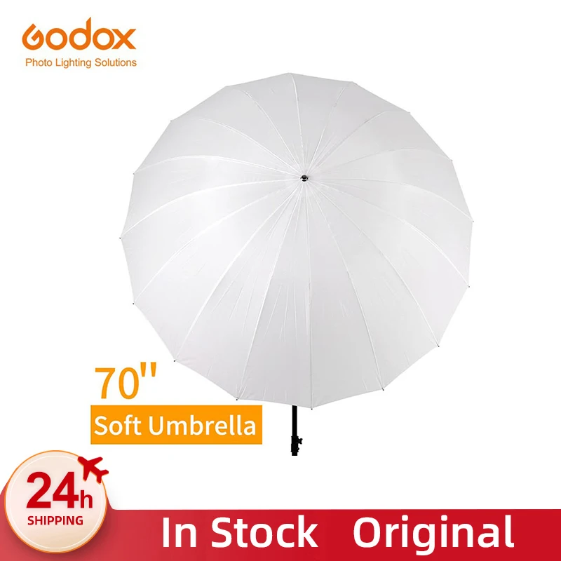 Godox 70 178cm 소프트 우산 화이트 디퓨저 스튜디오 사진 사진 스튜디오 소프트 라이트 우산 용 반투명 우산