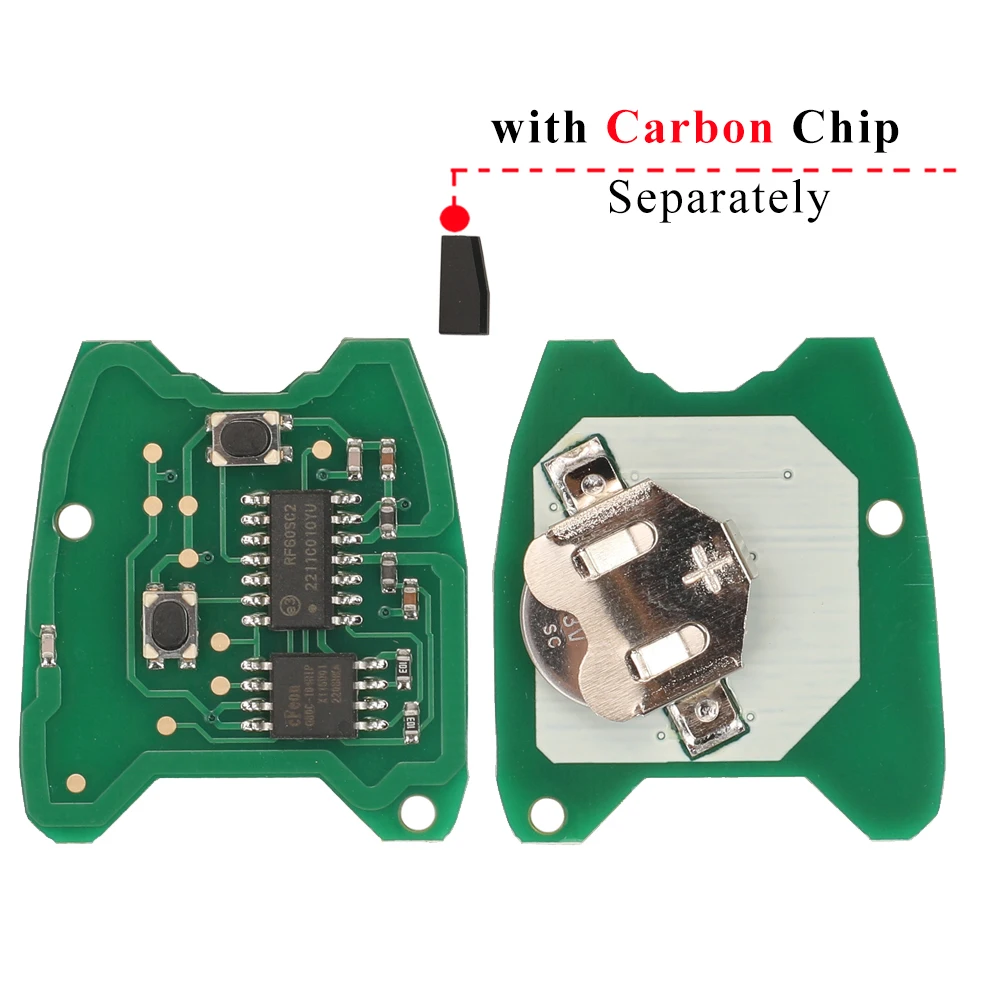 jingyuqin 433MHz Remote Car Key For Citroen C1 C2 C3 Saxo Picasso Xsara Picasso Peugeot 106 206 306 107 207 Partner Toyota Aygo
