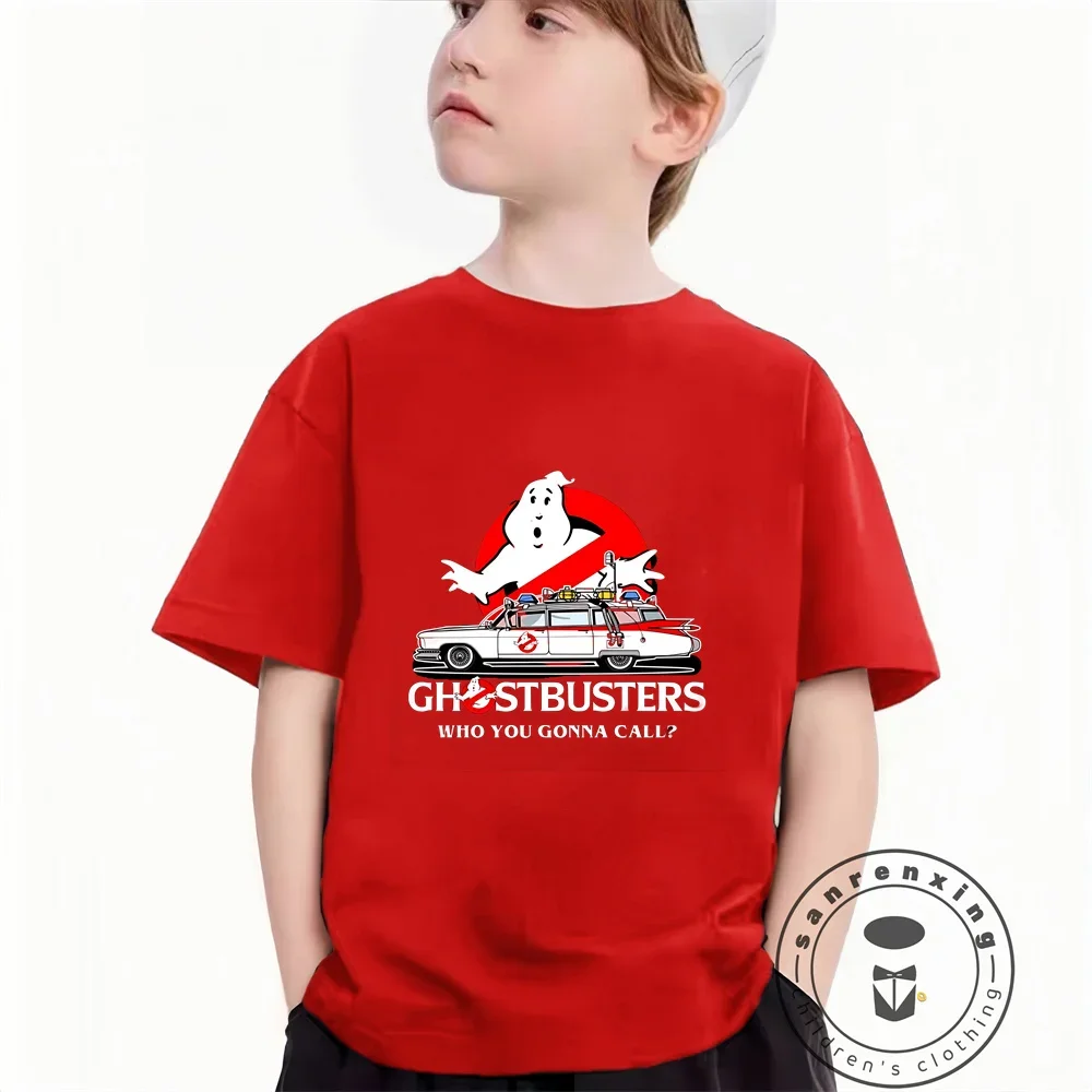 2025 New Cute Ghostbusters TShirt Kids Casual Streetwear Baby T-Shirt Boys Clothes Anime Girls Top Tees 5
