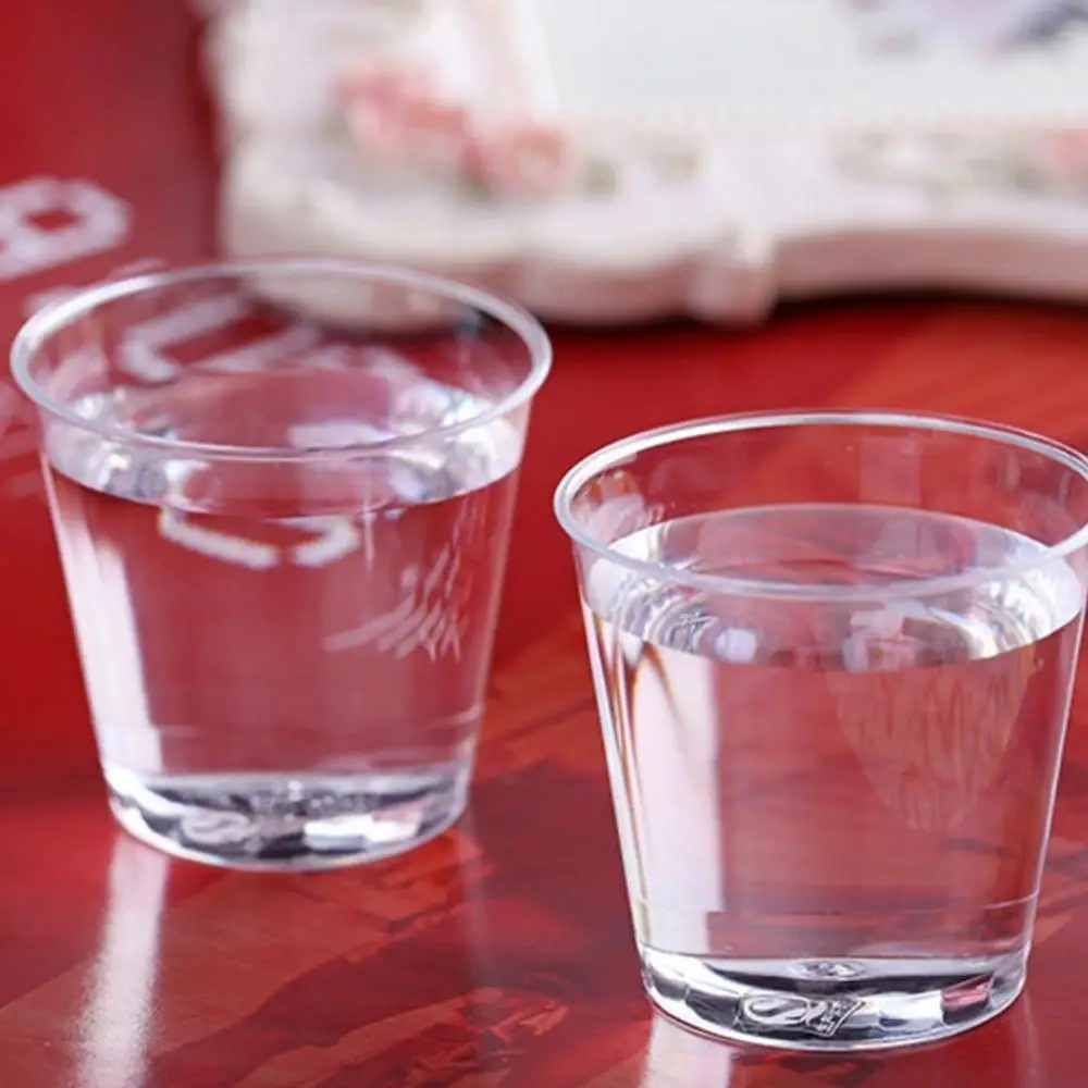 Eco-friendly Clear Plastic Disposable Party Shot Glasses Jelly Cups Tumblers Birthday Kitchen Accessories Supplies 20pcs 30ml birthday party supplies plastic cups dessert cups plastic dessert cups plastic shot glasses