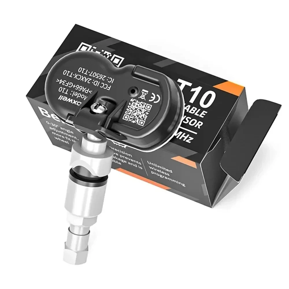 2024 Foxwell T10 MX 센서 TPMS, 타이어 압력 모니터 테스터, 클론 가능 프로그래밍 가능 테스트 수리 도구, 433MHz, 315MHZ 센서