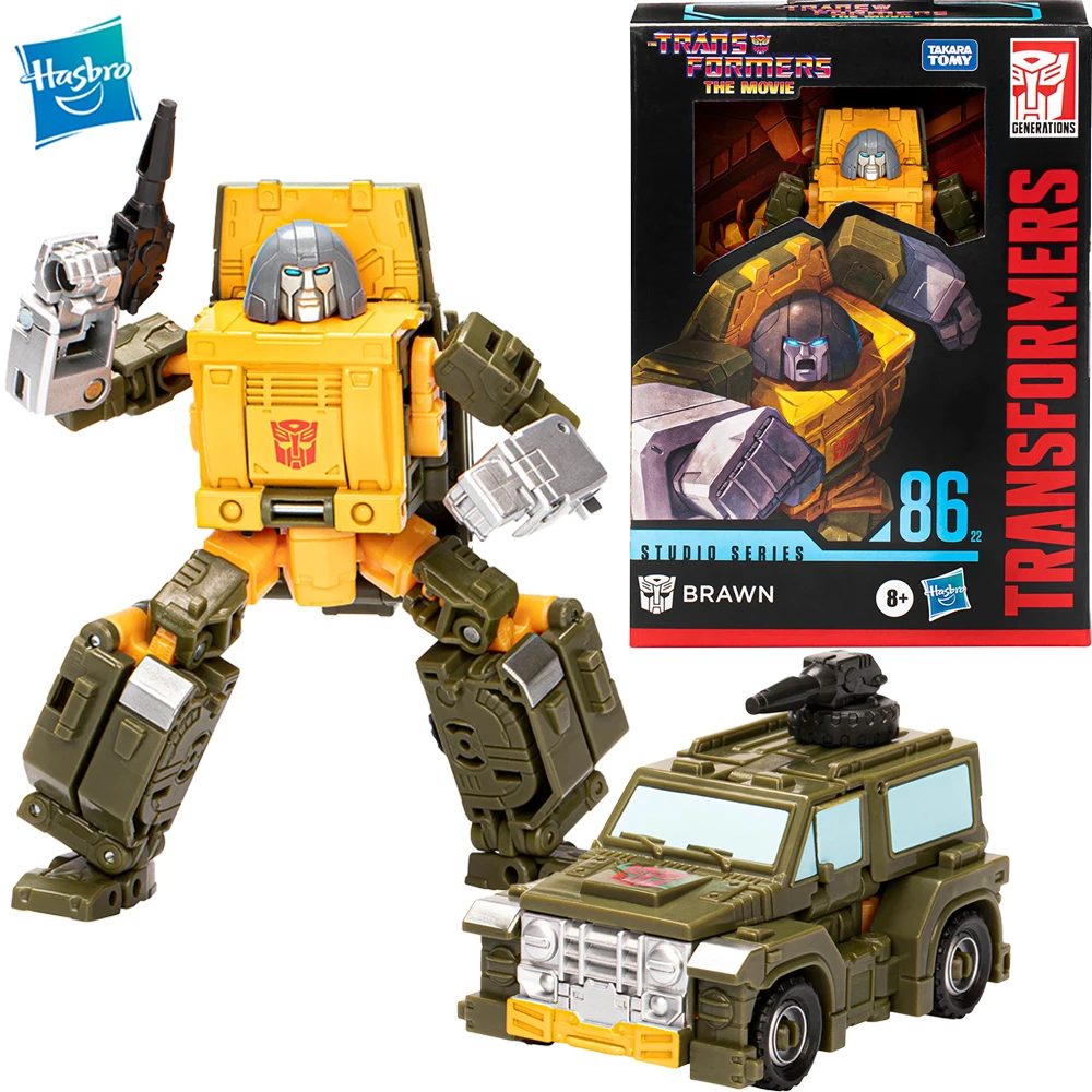

[In Stock] Hasbro Transformers Studio Series Deluxe Class The Movie 86-22 Brawn 4.5-Inch Action Figure Model Toy Gift F7236