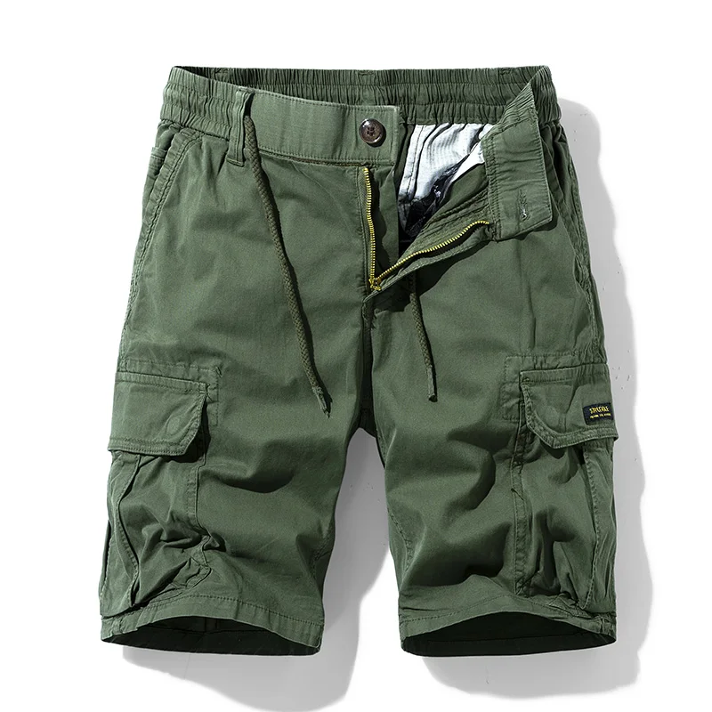 2021 New Cargo Shorts Men Fashion Cotton Baggy Multi-Pocket Cargo Shorts Brand Clothing Streetwear Men Solid Army Short Pants casual shorts for women Casual Shorts