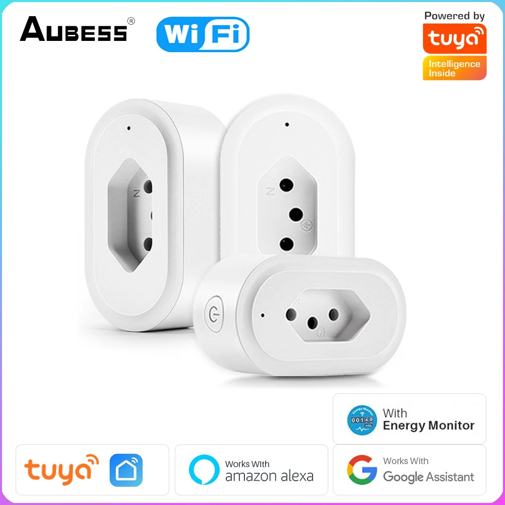 16AWiFiSmartSocketBrazilianPlugWithPowerMonitorFunction