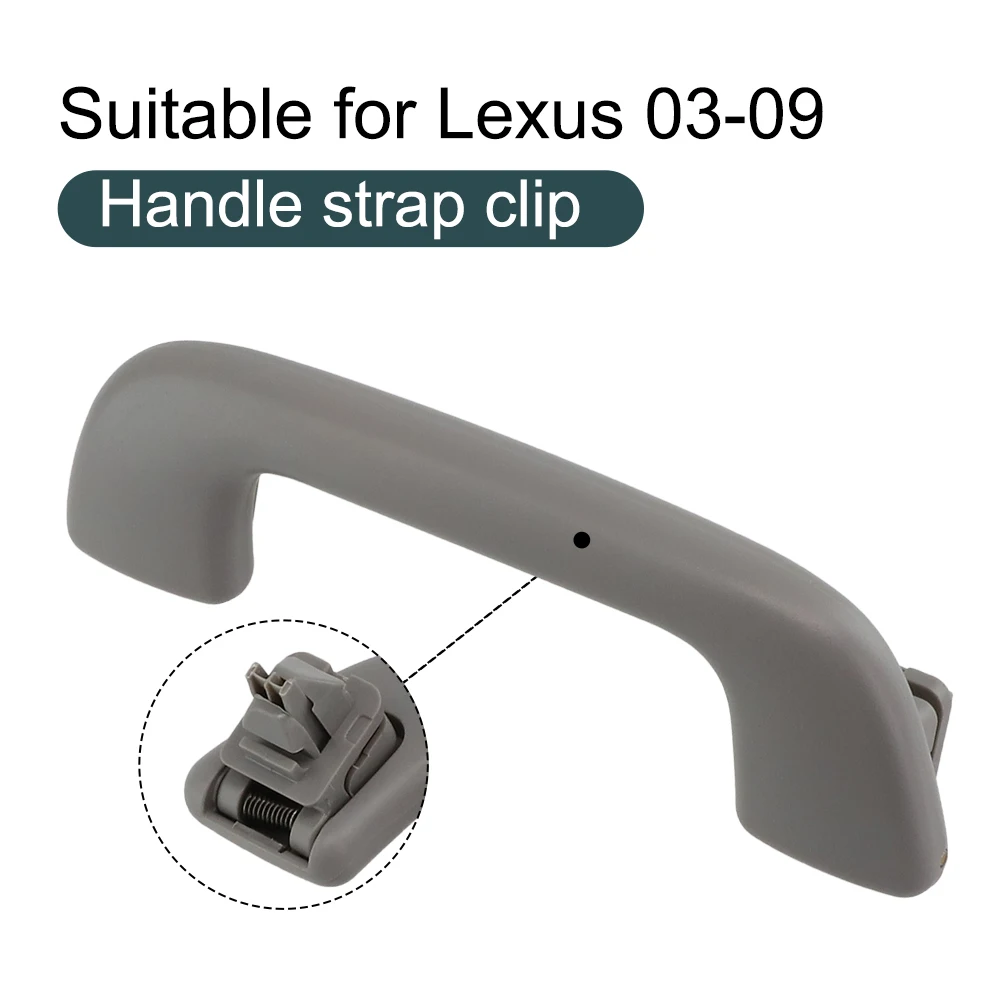 

Rear Side Door Assist Handle 74610-13011-B1 Door Assist Handle Gray Plastic Rear Side With Clips Durable Practical