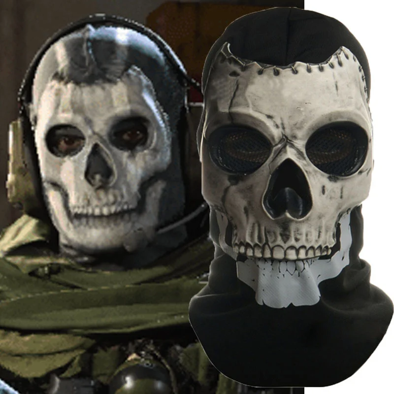 New Call of Duty 19 COD19 Ghost mask Squad Skull Outdoor Prop Wear Balaclava