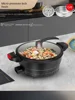 Durable Stone Frying Wok Pan Non-stick Ceramic Pot Induction Fryer Steak Cooking Gas Stove Skillet Cookware Tool for Kitchen Set 1
