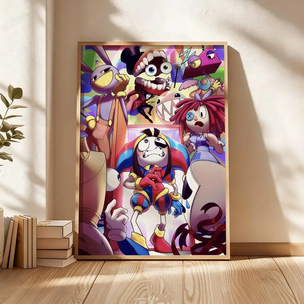 Vibrant Anime Animation Poster - Self-Adhesive Wall Art Decor for Bedroom, Living Room, Office, Home