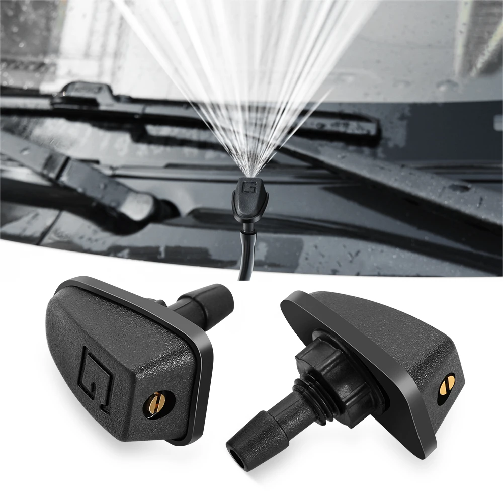 2x Front Windshield Wiper Water Spray Jet Washer Nozzles for Mercedes-Benz W168 W169 W176 W177 W190 W205 W210 W222 C180 C200 |