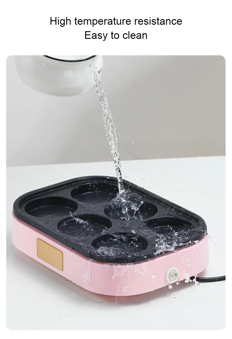 220V Electric Roasted Egg Hamburger Machine Red Beans Cake Pie Teppanyaki Grill Pancake Crepe Maker Steak Omelette Frying Pan