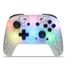 Switch Controller, Wireless Switch Pro Controller for Switch/Switch Lite, 8 Colors Adjustable LED Wireless Remote Gamepad with