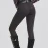 Women's Horse Riding Pants with Zipper Pockets Equestrian Horse Back Rider Breeches Silicone Schooling Tights Outdoor Sportswear 4