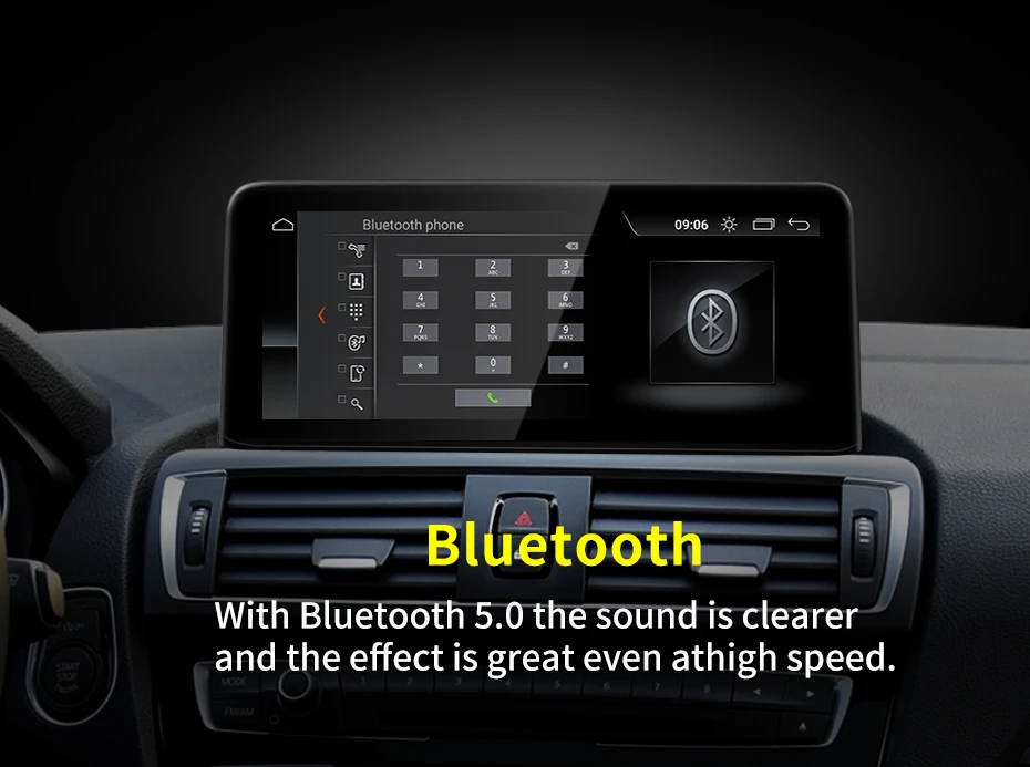NEW ID8 Qualcomm 8 Core Android13 10.25inch For BMW 1Series F20 F21 Car Video Pl