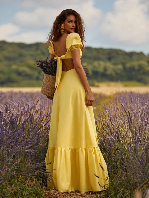 yellow sun dress