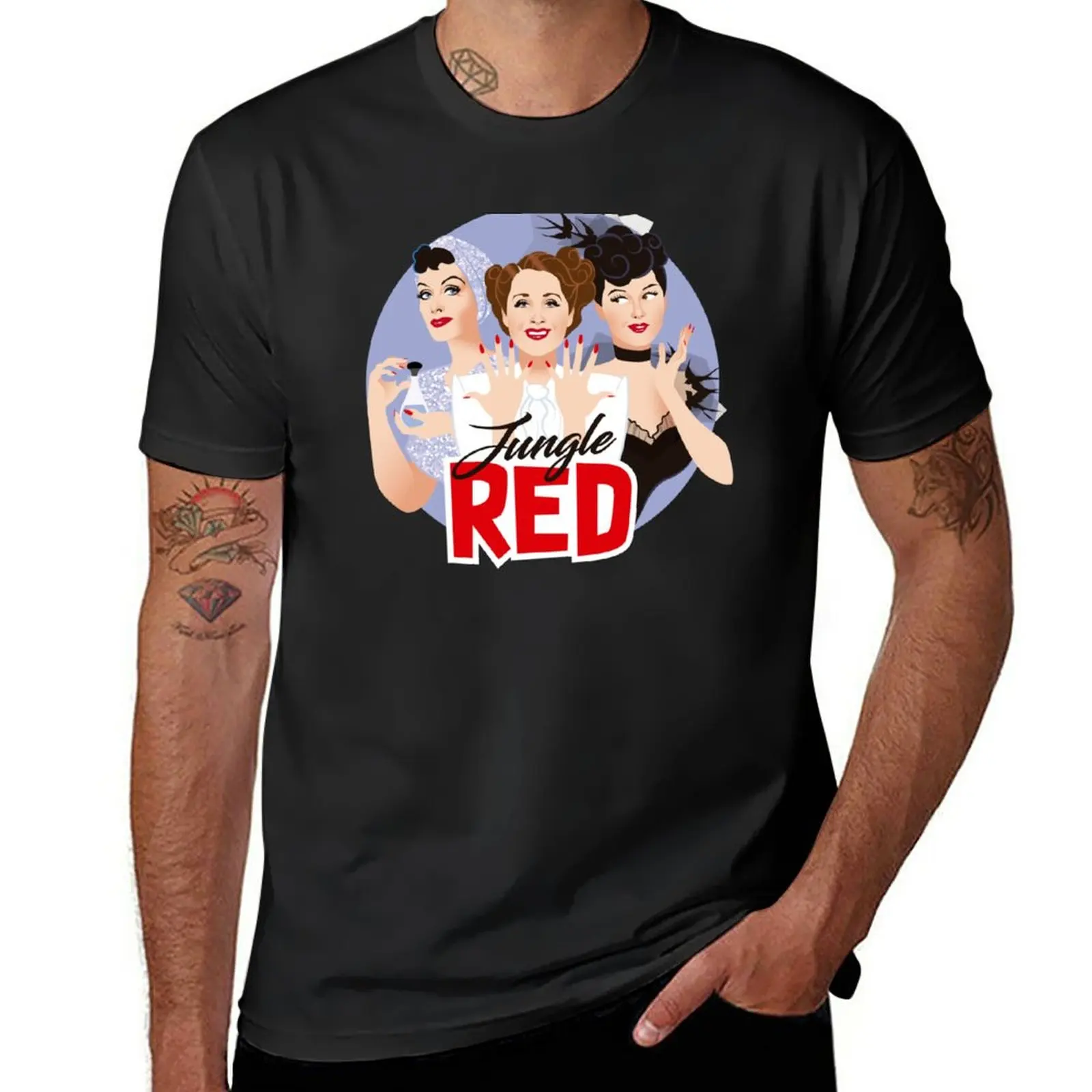 

New Jungle Red T-Shirt summer top Anime t-shirt t-shirts man man clothes mens graphic t-shirts funny