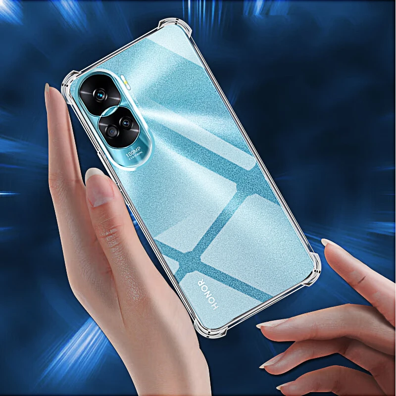Crystal Clear Shockproof Silicone Phone Case – Transparent Protective Back Cover