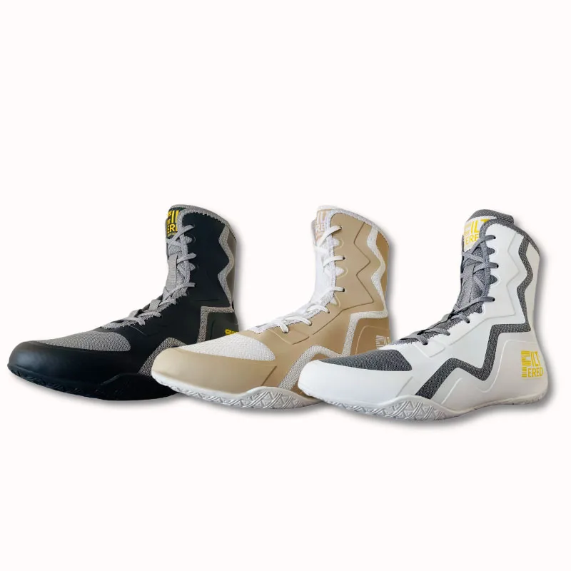 New Luxury Couple Athletic Sports Fighting Shoes Comfortable Wearable Boxing Sneakers Top Quality Unisex Wrestling Sneakers