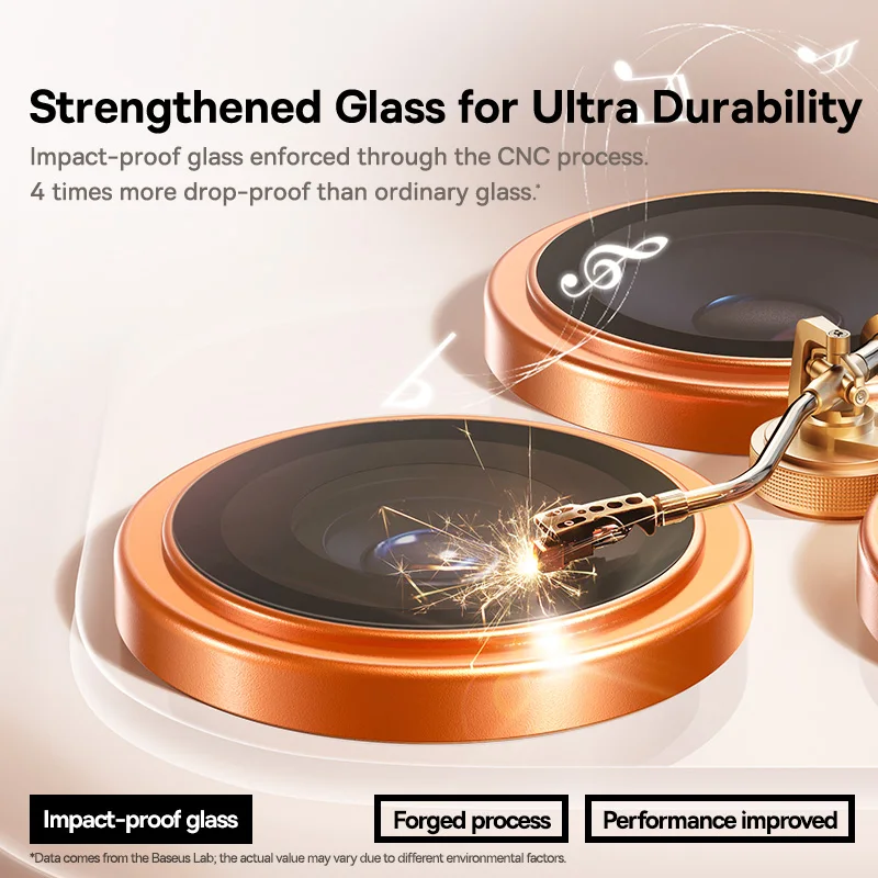 Baseus Lens Screen Protectors for iPhone 17 Pro Max 17 Air 17 Pro Anti-Reflection Clear Display Corning Tempered Glass Lens Film