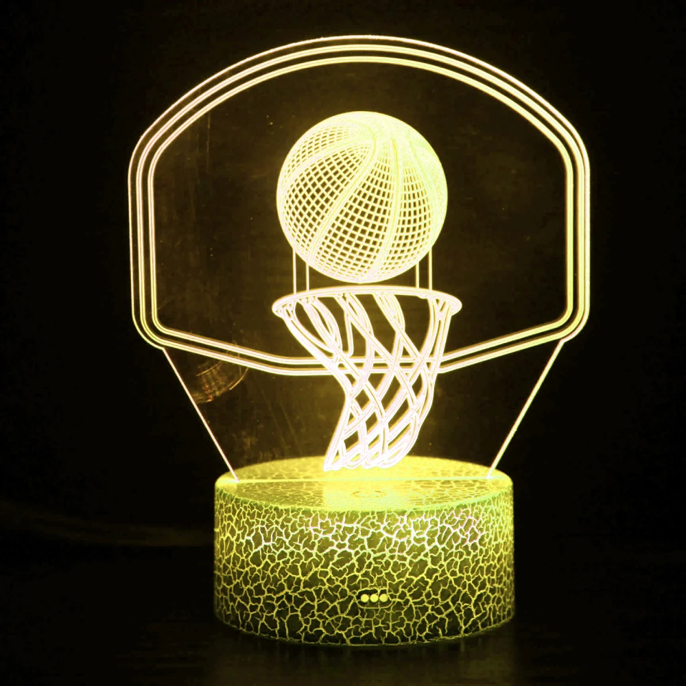 LED Basketball Night Light for Kids and Teens