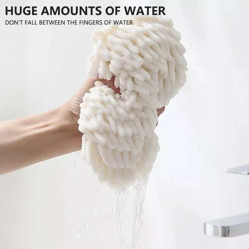 Quick Dry Soft Absorbent Microfiber Towels Hand Towels Kitchen Bathroom Hand Towel Ball with Hanging Loops Cleaning Cloth 5