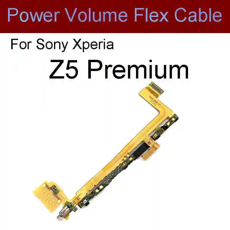 

For Sony Xperia Z5 Premium Power Volume Button Camera Key Switch Flex Cable & Microphone Mic Parts Z5Premium E6833 E6853 E6883