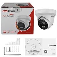 Hikvision DS-2CD2383G2-LI2U 8MP 4K Acusense lumière hybride intelligente tourelle fixe caméra réseau POE Surveillance double micro intégrée 6