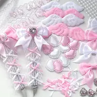 5/10pcs/pcak Pink White Bow Heart Packaging Material Card Cover DIY Decoration Ins Photocard Holder Material Accessories Gift 1