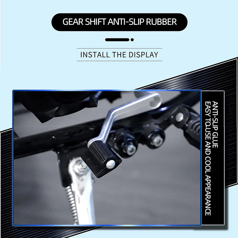 Motorcycle Shift Gear Lever Pedal Anti-skid Foot Peg Toe Gel Rubber Protective Cover For Yamaha Honda