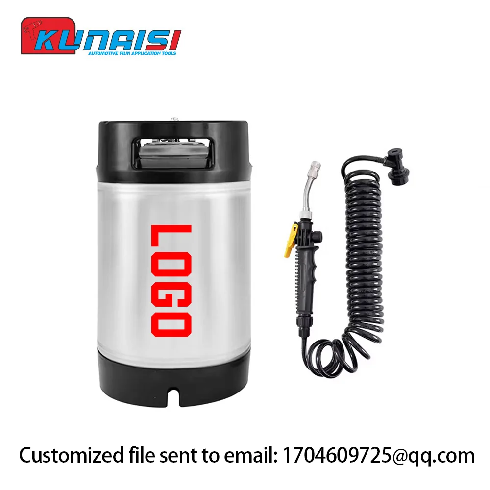 9,5 L 19L Tragbare Edelstahl Fenster Tönung Fass Sprayer Auto Waschen Eimer Auto Wrap Werkzeuge Druck Tank Für Auto PPF film – Detail 8