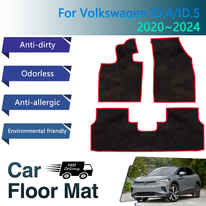 Car Mats Floor For VW Volkswagen ID.4 Pro ID.5 ID4 ID5 20202024 Anti