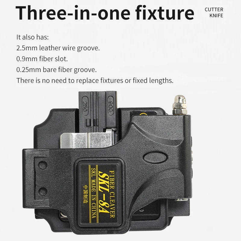 SKL-8A Optical Fiber Cutting Knife Cable Fiber Cleaver Fiber Optic Cutter Hot Melt Fiber Cleaver Kit